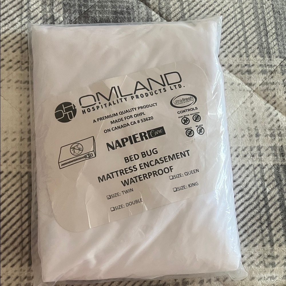 Napier White Waterproof Mattress Encasement